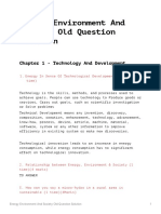 Energy Environment and Society Old Question Solution: Chapter 1 - Technology and Development