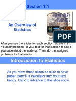 Section: An Overview of Statistics