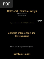 Relational Database Design: Charles Severance