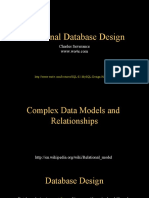 Relational Database Design: Charles Severance