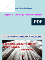 Chapter 2: Defining A Research Problem