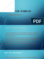 Information Technology: Cyber Secruty