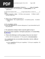 Compiler Design MCQ Question Bank Last Update 29-Dec-20202 Page 1 of 18