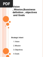 Business Definition, Objectives and Goals