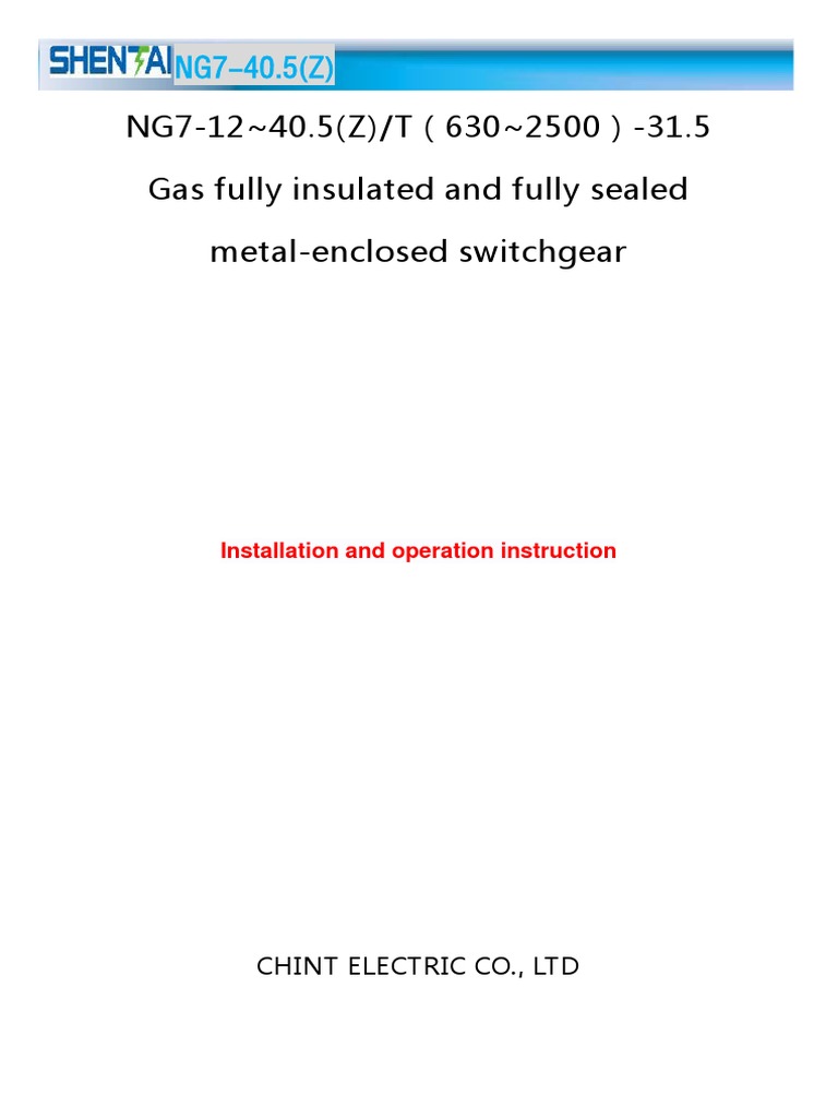 NG7-40.5 Z Isatallation Guide | PDF