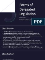 Classification of Delegated Legislation-AM VI - Admn Law PDF