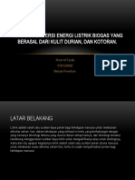 ANALISIS KONVERSI ENERGI LISTRIK BIOGAS YANG BERASAL DARI