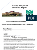 Process Safety Management Worker Training Program