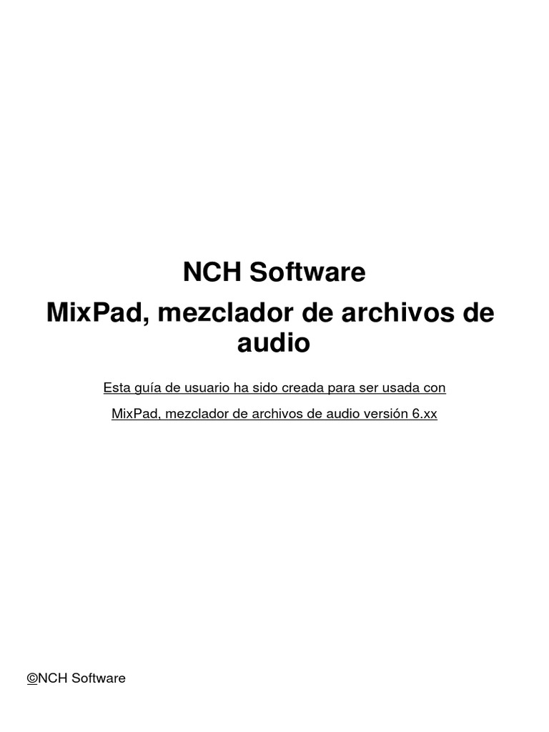 NCH Software MixPad PDF Ventana (informática) Disco compacto