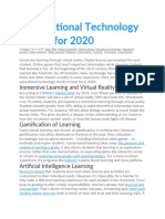 5 Educational Technology Trends For 2020