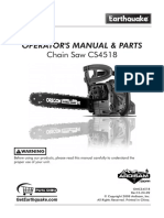 Operator'S Manual & Parts: Chain Saw Cs4518