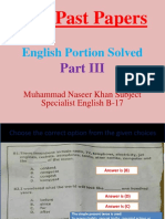 NTS Past Papers: English Portion Solved