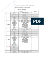 Jadwal Jaga Poli Dan Absensi Dokter Internship Rumah Sakit Umum Daerah Kaur Bulan April 2020 TG L Hari Jadwal Jaga Absensi Poli Dokter Internship