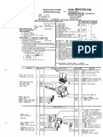 Injection Pump Specification for Ford 172 Cu. In. Industrial Engine