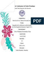 Historia de La Cultura Dominicana Informe