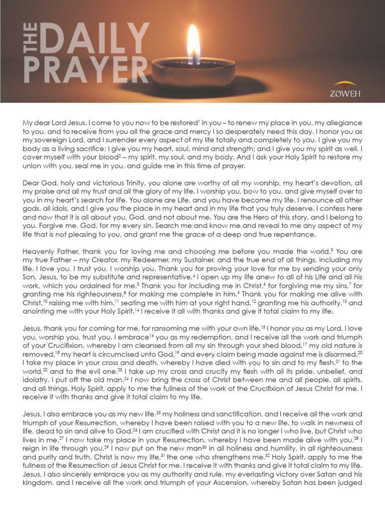 The Daily Prayer (English) | PDF | Epistle To The Colossians