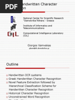 Off-Line Handwritten OCR