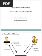 Project Title: Online Quiz: Presented By: Kishan Kumar Maurya (MCA-III)