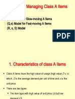 Chapter 5 - Managing Class A Items