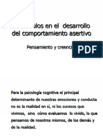 Obstáculos en El Desarrollo Del Comportamiento Asertivo