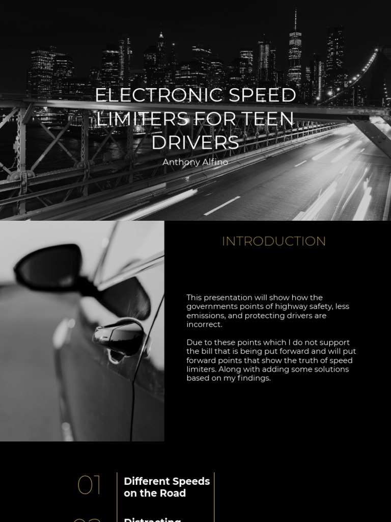 Electronic Speed Limiters For Teen Drivers PDF Traffic Driving