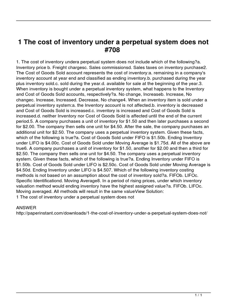 Inventory Costing Methods Explained | PDF | Cost Of Goods Sold | Inventory