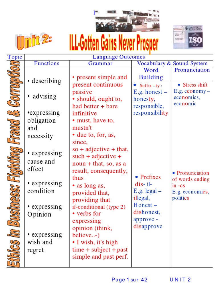Unit2 Ill Gotten Gains Never Prosper PDF PDF