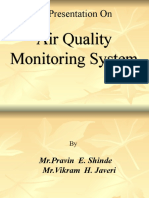 A Presentation On: Air Quality Monitoring System Air Quality Monitoring System