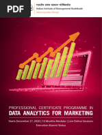 Data Analytics For Marketing: Professional Certificate Programme in