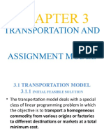 Chapter 3 Transportation Model