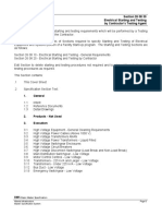 Section Cover Page: Section 26 08 30 Electrical Starting and Testing 2010-11-01 by Contractor's Testing Agent