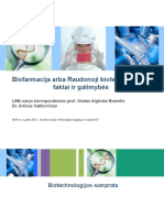 Biofarmacija Arba Raudonoji Biotechnologija