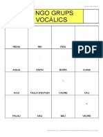 CA Bingo de Grupos Vocalicos