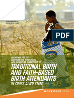 Guidelines For The Coordination, Monitoring and Supportive Supervision of Traditional Birth and Faith-Based Birth Attendants