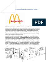 Innovation Story: Mcdonald Adopting Service Design by Introducing Screen Ordering Point