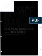 Akai X 330 Service Manual