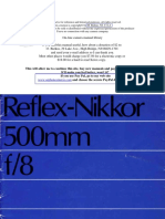 Nikon 500mm Reflex
