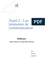 Les Domaines de Communication