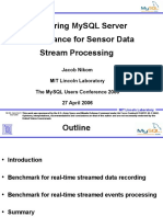 Measuring Mysql Server Performance For Sensor Data Stream Processing