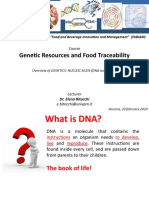 Genetic Resources and Food Traceability: Course