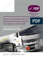 From 1st January 2014 All Petroleum Tanker Drivers Will Need To Carry PDP
