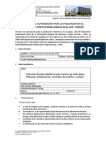 ANEXO 1 - FORMATO DE AUTORIZACION PARA PUBLICAR EN EL RIDUNE 1 Autor Monografía