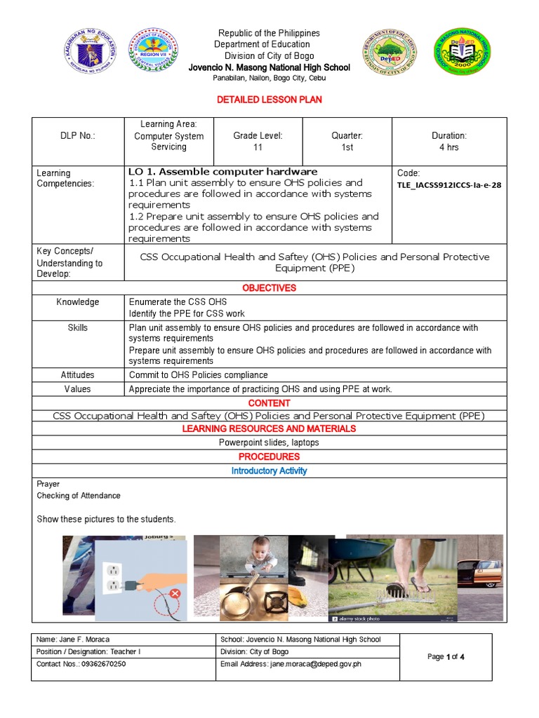 CSS Occupational Health and Saftey (OHS) Policies and Personal