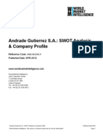 Andrade Gutierrez S.A. SWOT Analysis & Company Profile
