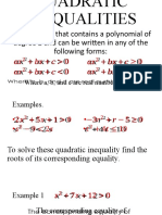 An Inequality That Contains A Polynomial of Degree 2 and Can Be Written in Any of The Following Forms