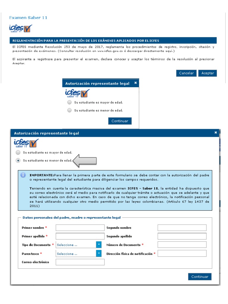 Formulario de Inscripción Saber 11 | PDF | Colombia | Justicia