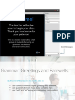 Classic Grammar Greetings and Farewells 3 - 1 PDF