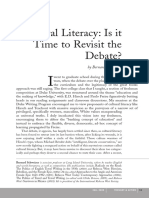 Cultural Literacy: Is It Time To Revisit The Debate?: by Bernard Schweizer