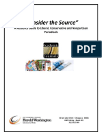 "Consider The Source": A Resource Guide To Liberal, Conservative and Nonpartisan Periodicals