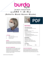 burda Maske 1 Download-Schnitt